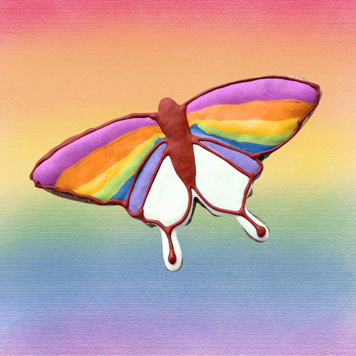 Large Butterfly Pride Cookie
