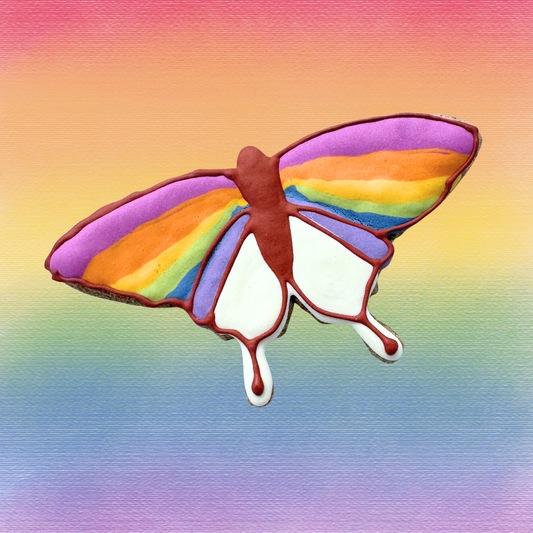Large Butterfly Pride Cookie
